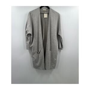 DONNI Ribbed Sandwash Cardigan Longer Length NWT OneSize